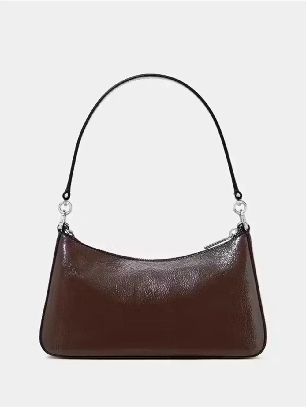 Kate Spade Margot Shiny Patent Leather Shoulder Bag Hot Fudge